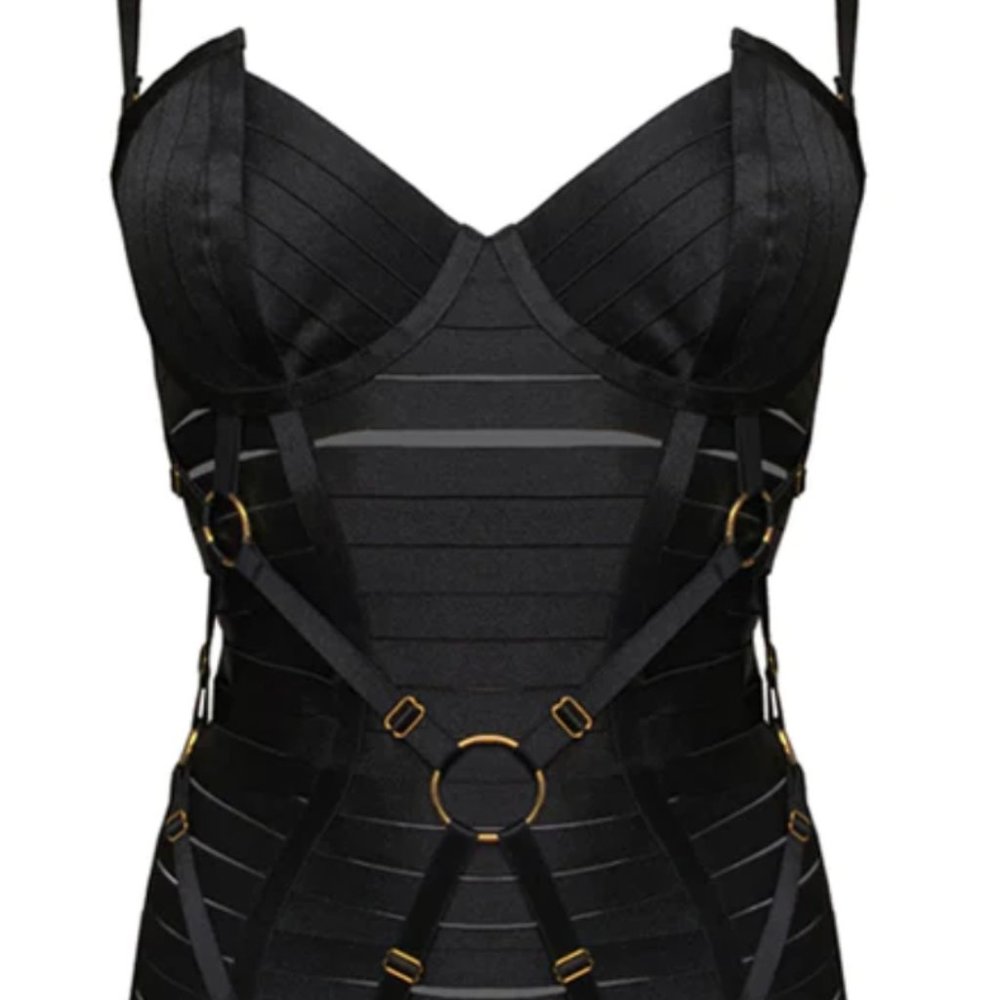 Bordelle Adjustable Bondage Angela Dress Size S